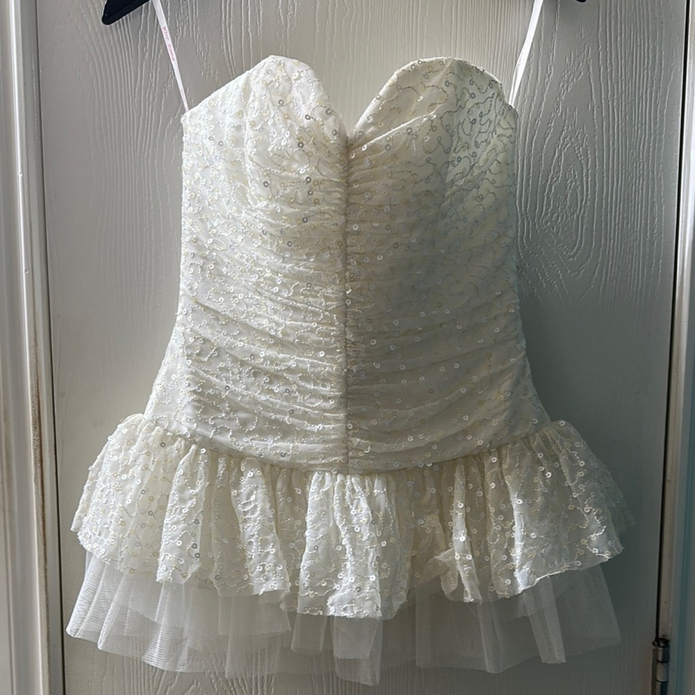 Betsey Johnson Sequin Bustier Top